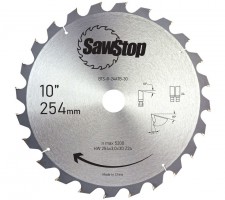 SawStop BTS-R-24ATB-30 24-Tooth Ripping Table Saw Blade  254mm / 30mm Arbor £29.00